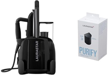 Laurastar Lift Plus Ultimate Black & Trois cartouches filtrantes à eau pour Centrales vapeur Lift