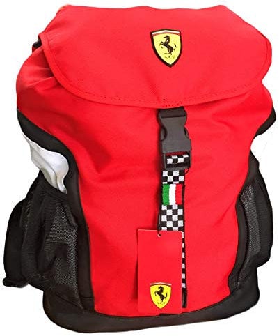 Ferrari, Zaino Unisex-Bambini, Nero, Taglia unica