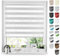 Tom'Shop® Doppelrollo DuoRollo [Marmor-Weiß & Grau, 115cm x 150cm] Duo Rollos für Fenster Klemmfix ohne Bohren mit Klämmträger Fensterabdeckung Fensterrollo leichte Montage