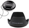 62 mm Tulip Flower Lens Hood & Lens Cap Compatibile per Sony E 10-18mm f/4, per NIKKOR AF-S 60mm f/2.8G Lens (1+1 Pack)