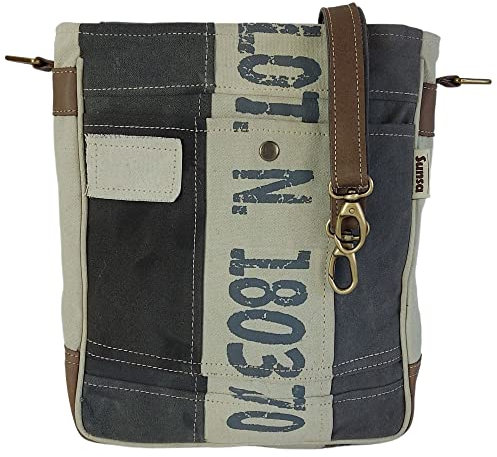 Sunsa Damen Umhängetasche. Vintage Tasche aus Canvas & Leder. Nachhaltige Produkte, Crossbody Schultertasche Bag, Geschenkideen für Frauen…