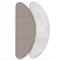 Set | Housse de table à repasser avec support en molleton en forme (couleur : métallisé, argent) (B-XXL)