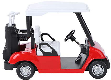 Veemoon Modellauto Golfwagen Golfspieler Figuren Spielzeug 1:20 Golfcart Mini-Wagen Minigolfer Auf Einem Stock Golf-geburtstagsdekoration Kleinkind Legierung Schulterriemen Plastik