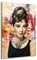 Kunstgestalten24 Aludibond Bild Audrey Hepburn Pop Art Color Wandbild Kunstdruck Deko
