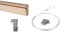 STAS Bilderschiene aus Holz – Bilderaufhängesysteme/Fotorahmen/Poster – Aufhängeschienen – Riva 120 cm + Riva Haken + Perlonseil mit Ösen 150 cm + Zipper Bilderhaken (komplettes Set)