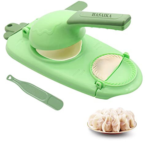 HASAIKA Macchina per Gnocchi 2 in 1, Macchina per Gnocchi Manuale, Strumento per Fare Gnocchi, Set di stampi per Presse per Gnocchi Manuali, Multifunzione Strumento per Fare la Torta di Gnocchi Cinesi