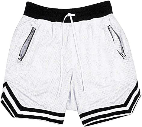 Oanviso Shorts Basketball Herren Sports Shorts Sommer A Weiß M