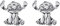 Disney Lilo & Stitch Silver Plated Stitch Stud Earrings