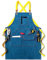 SLDAGe Grembiule Saldatore Professionale, Grembiuli da Lavoro Resistente con Tasche per Utensili, Grembiuli Cucina Donna/Uomo Durevole Adatto per Casa Lavoro Campeggio all'Aperto,Blu