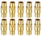 QUARKZMAN Lederkordel-Endkappe, 10 Stück 4mm Loch Leder Magnetverschlüsse, Kordel-Endkappen Verschlüsse Leder Kordel Schnalle für Schmuckherstellung DIY Zubehör Basteln, Gold