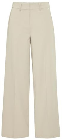 fransa FRFRIGA PA 2 Damen Stoffhose Hose 64% Polyester, 32% Viskose, 4% Elasthan Regular fit, Größe:44, Farbe:String (161305)