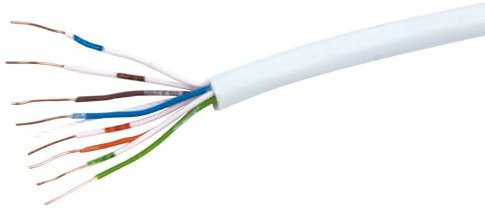 CEW COLCHESTER ELECTRICAL WHOLESALE LTD 4 Pair 8 Wire Phone Telephone BT Cable Wire 8 Core ***SOLD PER MTR***