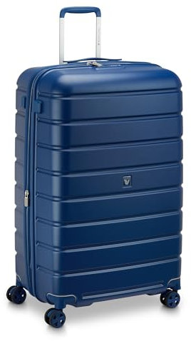 RONCATO ReLife Großer Koffer 78 cm Erweiterbar - Nachtblau