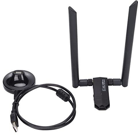 Adattatore WiFi USB 3.0 Wireless, Scheda di Rete Wireless Dual Band 2.4G 5G 1200Mbps per PC Desktop