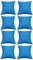 HAF® Pool Luftkissen 120 x 120 cm zur Überwinterung in blau | Menge: 8 Stück | Aufblasbares Poolkissen für Abdeckung des Schwimmbeckens im Winter | Kissen für winterfeste Poolabdeckung
