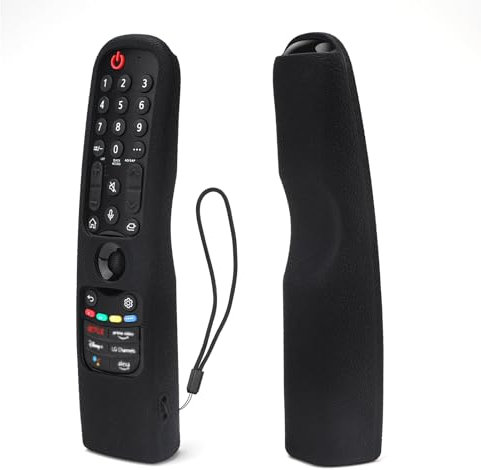 Silikon Schutzhülle Fernbedienungen für LG Magic Remote AN-MR21GA MR21GC MR22GN MR23GN MR24GA, Fernbedienungshülle Case Stoßfestes für LG QNED Smart TV 2022/2023/2024, Hülle Schutzhülle Anti-Rutsch