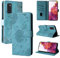 Rostsant Handyhülle für Samsung Galaxy S20 FE 4G/5G - Löwenzahn PU Leder Flip Case Brieftasche Tasche Hülle Magnetisch - Blau