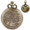 Tiong Doctor Who Taschenuhr mit Bronze-Gehäuse, Quarz, weißes Zifferblatt und Kette, Retro-Stil, Dr Who-Halskettenanhänger, Set-07