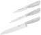 Tefal Precision 3-tlg. Messer-Set, Kochmesser 15 cm, Universalmesser 12 cm, Schälmesser 9 cm, schärfste Messer, 22°-Klingenwinkel, Eishärtungstechnologie, Wellenmuster, Edelstahl, K289S334