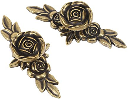 NULYLU 2stücke Roségold Zinklegierung Schrankgriffe Für Möbel Elegante Möbelknöpfe Für Küchenschränke Anti-rutsch-design Langlebig Und Stark Für Arten Von Möbeln
