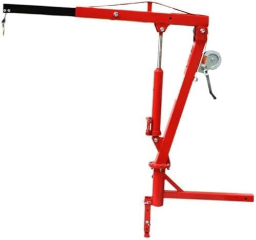 QIUYMGFG elektrische seilwinde Seilwinde Elektrisch Hebekräne 500 Pfund Pickup-Truck hydraulischer PWC-Dock-Ausleger-Motor-Hebekran-Kupplungsmontage-Lift 2-Kupplungsmontage rot