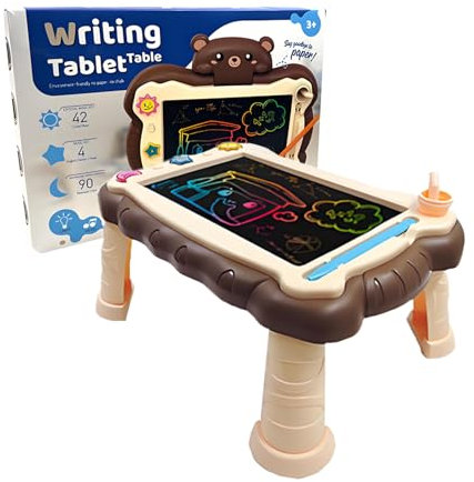 Malen Doodle Board, Magnetic Drawh Board, Kinderkritzsäurepad, 30x25x13,5 cm Bildungswert tragbar und leichte Fantasie für 1 2 3 Jahre alte Baby Kinder