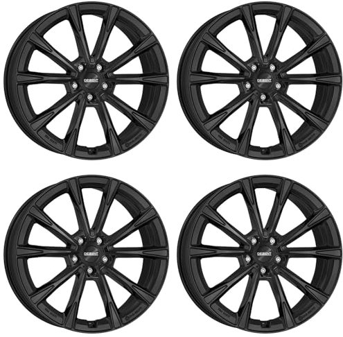 4x Dezent Felgen AR black 7.5Jx18 ET23 5x112 kompatibel mit Mercedes Benz A C E GLA GLC SLK SLK/SLC
