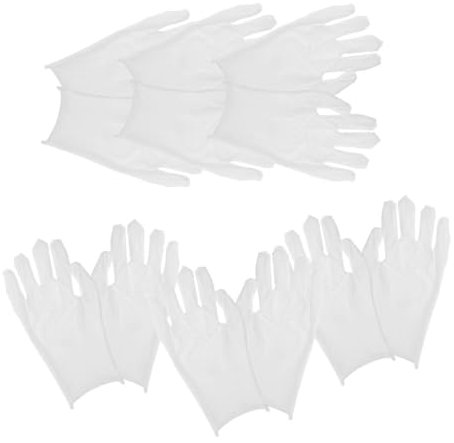 Cabilock 12 Paires Travail Coton pour Hommes Blancs pour Inspection de Bijoux Manipulation