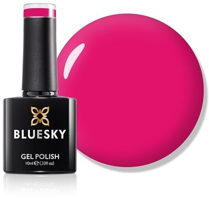 Bluesky Gel Nagellack 10ml, Plum Rose - RED995, Red Gel Nagellack für 21 Tage Maniküre, Professionell, Salon & Heimanwendung, Aushärtung unter LED UV Nagellampe erforderlich