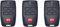 3 X BFT MITTO B RCB04 R1 handsender 4 canali Telecomando 433.92 MHz. Rolling Code. La nuova versione di BFT MITTO4. 3 pezzi per il migliore prezzo.
