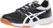 ASICS Upcourt Squashschuhe für Damen, Schwarz/Weiß, 40.5 EU