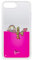 REAL MADRID Case for iPhone 7 Plus and iPhone 8 Plus Transparent with Pink Liquid and floating elements, by La Vecina Rubia