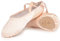 Ballettschuhe Rosa Ballettschläppchen Tanzschuhe aus Satin mit Band Geteilte Ledersohle für Kinder und Erwachsene 32 EU