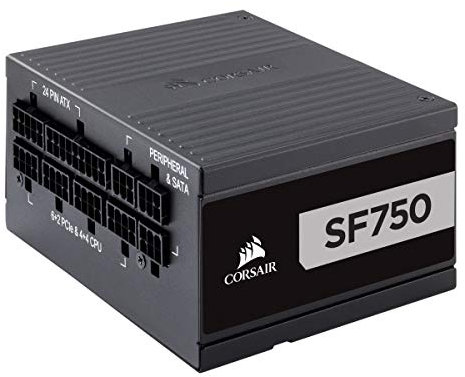 Corsair SF750, SF Series, 750 Watt, Modulaire Complet, 80 Plus Platinum Alimentation - Noir (EU)
