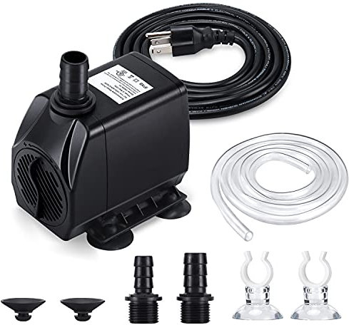 Pompe solaire 1,4 W avec 4 effets, hauteur maximale 70 cm, pour bain d'oiseaux, petit étang, jardin et piscine
