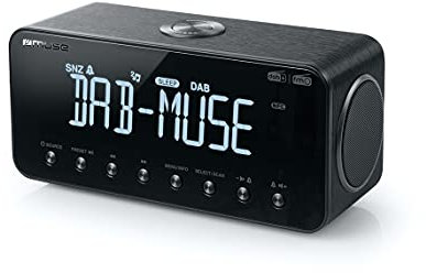 MUSE M-196 DBT | Radio-Wecker DAB+/FM PLL | Dual Alarm | Bluetooth | NFC | modernes Design mit Display