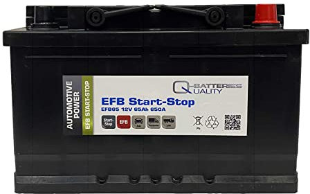 Q-Batteries Start-Stop EFB Autobatterie EFB65 12V 65Ah 650A