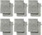 REDBEST Waschhandschuhe, Waschlappen 12er-Pack Chicago grau Größe 15x21 cm - saugstark, strapazierfähig, ideal für Reisen, Sport (weitere Farben)