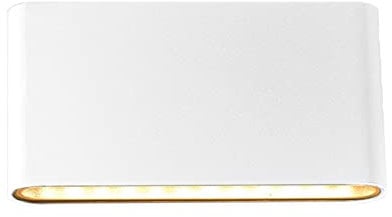 LongLife LED GmbH by HK Wandleuchte Slide 12W UP and DOWN 3000K IP54 weiß Außenwandleuchte Wandlampe für Innen- & Außenbereich Wandaußenleuchte Fassadenbeleuchtung Außenbeleuchtung Wegeleuchte
