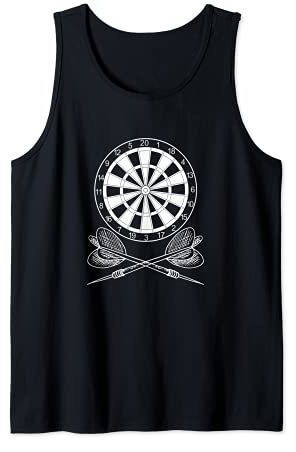 One Hundred Eighty Dart Darts Triple 20 Dartboard Darten 180 Tank Top