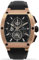 LOUIS XVI Herren-Armbanduhr Noblesse Rosegold Schwarz Tonneau Chronograph Analog Quarz Edelstahl 1022