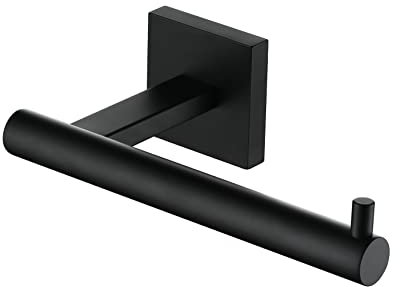 KOKOSIRI Toilet Paper Holder for Bathroom Toilet Roll Holder Hold Mega Rolls Matte Black Stainless Steel B2005BK