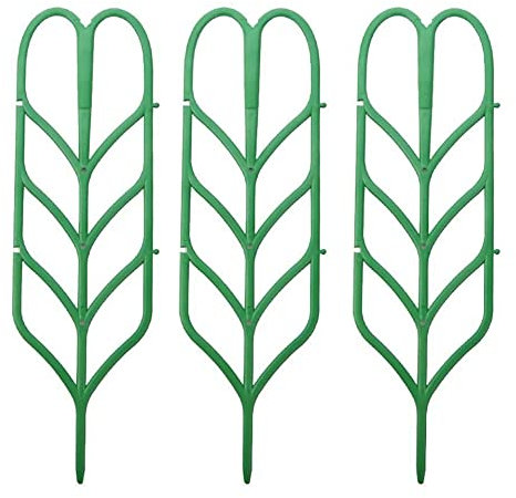 LPY Garten-Spalier, Blatt-Pflanzstützen, Reben, Pflanzen, Blumengarten, Klettergitter für Efeu, Rosen, Gurke, Clematis, Pflanzstützen (6 Stück)