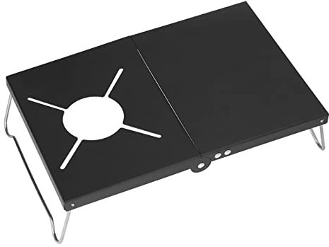 Mesa de Camping, Mesa de Playa Plegable de Acero Inoxidable de Aleación de Aluminio para Exteriores Mesa de Estufa de Camping Mini Portátil con Bolsa de Almacenamiento para Playa, Picnics, Cocinar, Se
