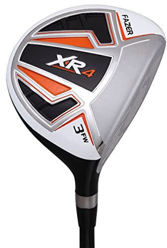 FAZER - XR4 - Stainless Steel Soft Feel Grip Fairway 5 Wood Golf Driver - High Performance Golf Iron - 15 Degree