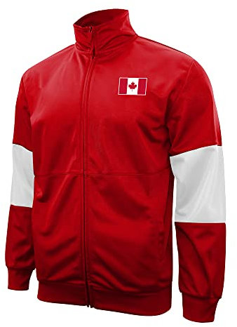 Icon Sports Active-Trainingsjacke für Erwachsene, Touchline, mit durchgehendem Reißverschluss, Kanada, L