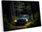 PRINTONIA Bilder Leinwandbild 120x80cm Mercedes Benz w123 w124 123 124 Auto Classic Forest Abstract Neon Tuning