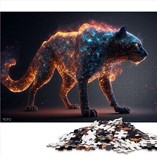 Puzzles für Erwachsene 1000 Puzzles Tier Panther Puzzle für Erwachsene Papppuzzles Lernspiel Herausforderung Spielzeug (Größe 26x38cm)