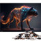 Puzzles für Erwachsene 1000 Puzzles Tier Panther Puzzle für Erwachsene Papppuzzles Lernspiel Herausforderung Spielzeug (Größe 26x38cm)