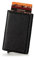 GUGGIARI® Porte Carte - Porte Carte Bancaire avec Poche pour Monnaie et Poche à Rabat avec Fermeture Magnétique - Portefeuilles Pop-up avec Blocage RFID - Porte Cartes Mince - Black